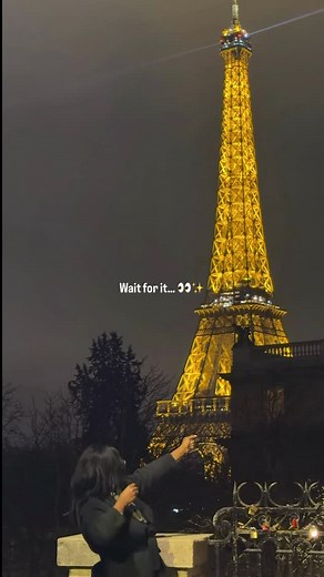 22 reactions · 11 comments | ✨ Don’t miss this when you visit Paris!  The Eiffel Tower sparkles for 5 minutes every hour after dusk and the last sparkle is at 11 PM before the lights turn off at 11:45 PM. Such a magical moment to see in person. Save this for your Paris trip  #ParisTravel #EiffelTower #VisitParis #ParisFrance #FranceTravel #TravelInspiration | Travel With K & A | Facebook