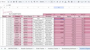 Reseller Spreadsheet Template, Resale Business Planner, Reseller Bookkeeping, Product Inventory Management, Reseller Tools Reseller Tracker - Etsy