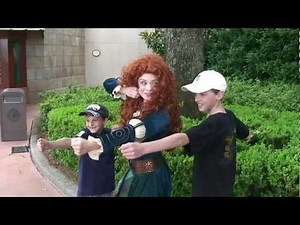 Merida From Disney Pixar BRAVE at Epcot 5/2/12 Video #3, Interacting with Guests - Walt Disney World