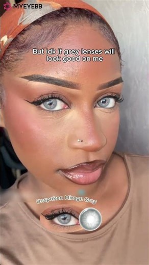 MYEYEBB Unspoken Mirage Grey Prescription Colored Contact Lenses
