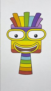 Sprunki OC Seven Numberblocks Amazing Paper Crafts Art #incrediboxsprunki #artandcraft #shorts