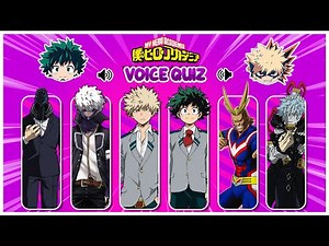 My Hero Academia Voice Quiz | Guess the character voice | Boku No Hero Academia quiz