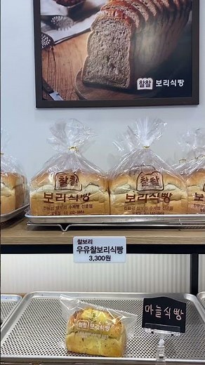 찰찰보리식빵 모두 ₩3,300원? 진짜더라구요🙃 우유식빵, 올리브식빵, 소금빵 겟 ❗️