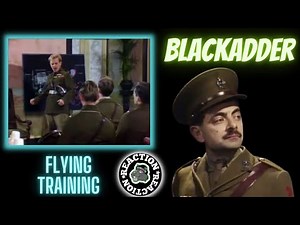 American Reacts to Blackadder "Basic Flying Training"