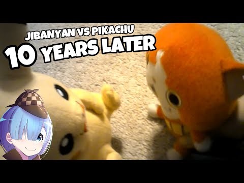 Reacting to My First Plush Video TEN YEARS LATER - Jibanyan vs Pikachu