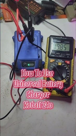 How To Use A Universal Battery Charger : Kobalt 24v