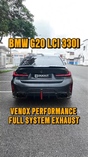 Duckit Motorsport on Instagram: "Full system. Full send. 🚀 Venox Performance Exhaust fitted to this BMW G20 LCI 330i Optimized for sound, weight savings, and throttle response. Engineering meets emotion. #bmw #bmwmalaysia #exhaust #popandbang #performance #cartok #g20 #foryourpage #car #tiktokcar #tiktokviral #tiktoktrending #xhp #loud"