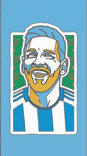 How to Draw Lionel Messi: Simple Cartoon Style