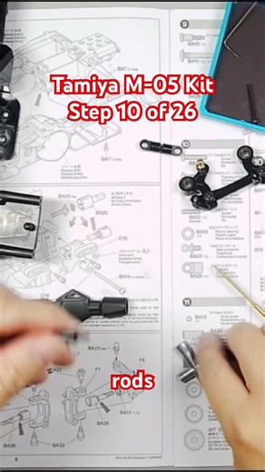Step 10 of 26 of Tamiya M-05 Build