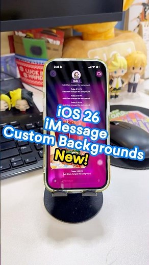 How to Change iOS 26 iMessage Backgrounds 🔥 First Look! #tenorshare #shorts