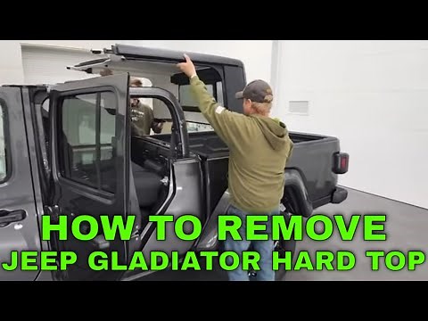 HOW TO REMOVE THE JEEP GLADIATOR HARD TOP & WHAT ARE THESE BLOCKS FOR?#90000139002