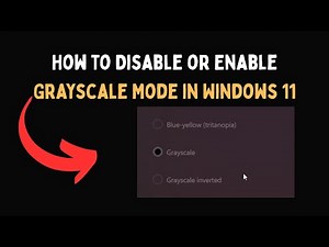 How to Disable or Enable Grayscale Mode in Windows 11