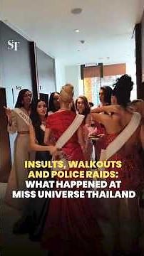 Insults, walkouts and police raids: what happened at Miss Universe Thailand