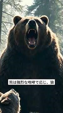"オオカミ vs クマの壮絶バトル｜自然界の頂点を決める衝撃映像！