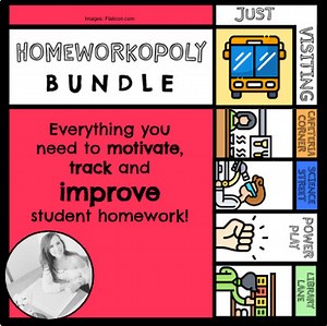 HOMEWORKOPOLY BUNDLE - Printable Board, Instructions, Record Sheets and MORE