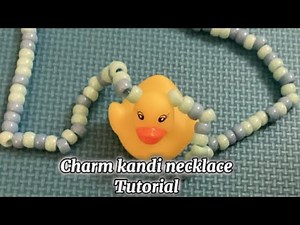 Kandi charm necklace tutorial! (Beginner friendly)