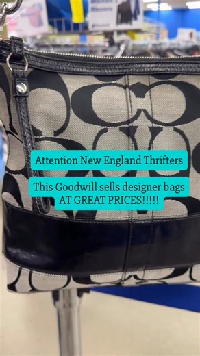 Attention New England Thrifters!!! The largest Goodwill Store of Norwich 201 Salem Turnpike Norwich, CT 860-204-0018 This store was just jam packed with treasures!!!! I saw at least 8 bags I wanted to get - but walked away with 3 - great deals on bags I am loving!!! The shoe and boot selection here was a 10 - there was so much variety of lovely items in all sizes and I am a 9.5 so that can be hard to find! They had it all - designer bags - great shoes and boots - racks and racks of clothes for e