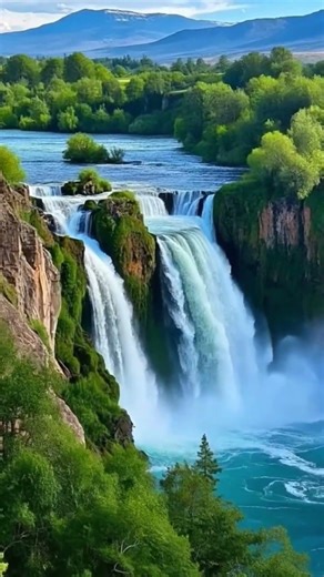 Peaceful Waterfall & River Sounds | Deep Relaxation Nature Scenery