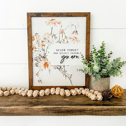 Spring Farmhouse Sign, Wildflowers Wood Sign, Inspirational Quotes, Unique Wood Sign, Spring Decor, Spring Mantle Decor, Farmhouse Decor - Etsy