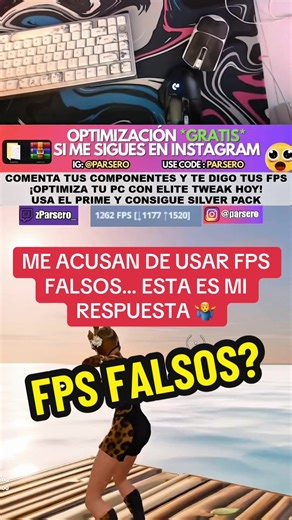 Dicen que uso FPS falsos 🤦‍♂️ esta es mi respuesta 🙄 ig: parsero para una optimización para tu PC 🚀