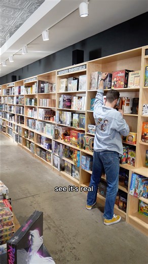 a real board game store with real shelves! | House Rules Games