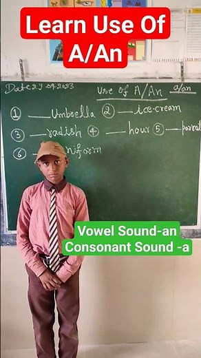 Learn How to Use a/an.Use Os A/An.A/An का प्रयोग कैसे करें?#वायरल#viral