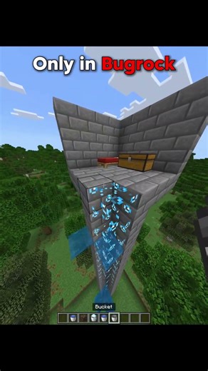 Minecraft invisible elevator #minecraft #shorts