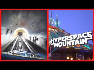 [2019] Hyper Space Mountain coaster w/ Inversions - Disneyland Paris | Wide Angle Low Light POV