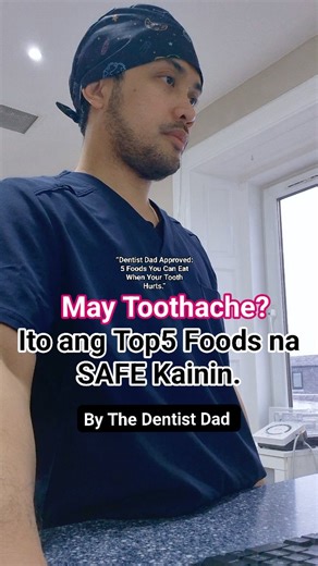 Kapag may toothache, piliin ang pagkain na hindi masakit nguyain, hindi mainit/maalat/maasim, at hindi nakaka-irritate ng ngipin. Here’s a safe Top 5 Foods You Can Eat 👇 🥣 1. Lugaw / Soft Porridge Madaling lunukin, hindi kailangan ng matinding pagnguya, at gentle sa ngipin at gilagid. Tip: Huwag masyadong mainit. 🥔 2. Mashed Potatoes Malambot, filling, at hindi sumisingit sa ngipin. Tip: Iwasan muna ang sobrang alat o cheese kung sensitive. 🍌 3. Saging (hinog) Soft, natural na matamis, at hi