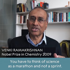 "If you're working non-stop all the time you will burn out." How do you keep a healthy work-life balance as a scientist? Hear 2009 chemistry laureate Venki Ramakrishnan share his best advice on how to achieve a good work-life balance. #NobelPrize