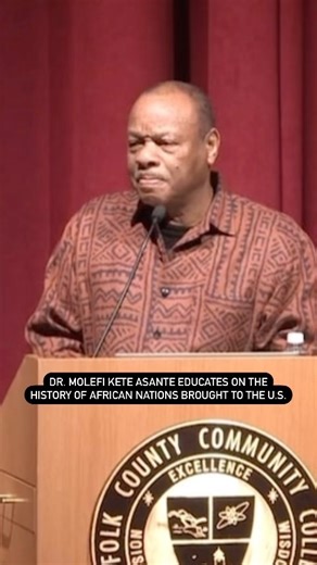 6 min vid but worth watching. Dr. Molefi Kete Asante Educates on the History of African Nations Brought to the U.S. Source: Suffolk County Community College #SBM #somethingblackmade | Something Black Made