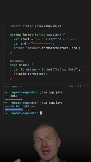 Header Repeat Formatting #java #shorts #coding #airhacks