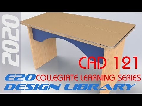 E20 SolidWorks 2020 - Desk Assembly Design Library