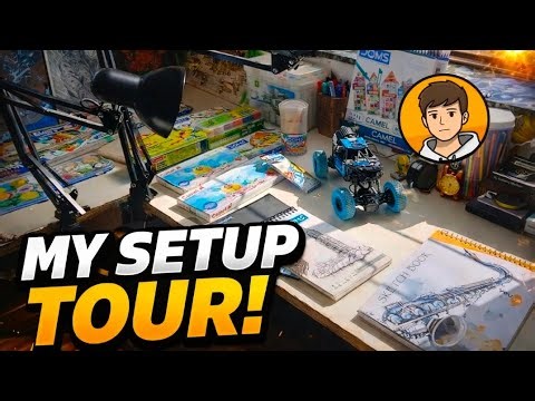 ART SETUP TOUR 🤯 ! My FullArt Setup & Total Cost Reveal 🤑 ||uzumakiline