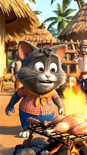 #cat #biral #youtubeshorts #funny “Bar BQ Chef Tuktuki 🐱🔥 | When cats become humans!”