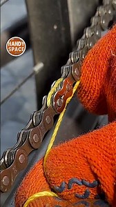 String Trick to Split a Bike Chain! #bike