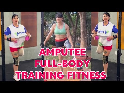 Amputee woman life after amputation: exploring adaptive full body workout