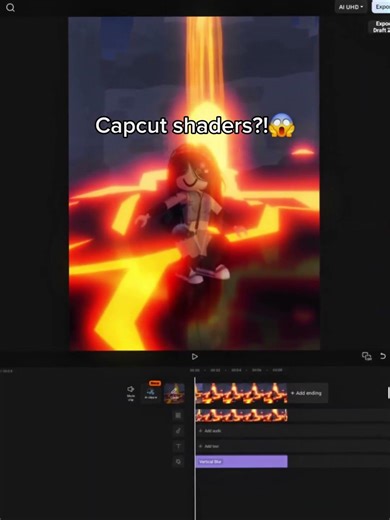 Capcut roblox shaders?!😮 #roblox #robloxedit #shadersroblox