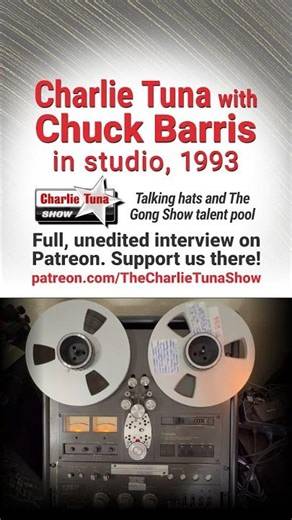 Charlie Tuna with Chuck Barris, 1993 — CT 00009, Talking about hats and The Gong Show talent pool