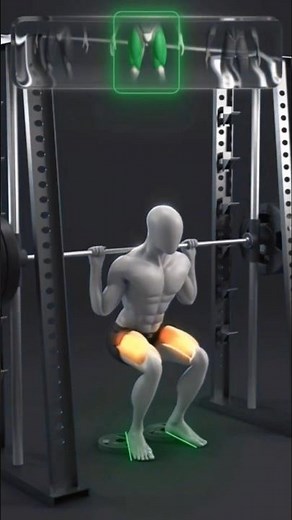 Perfect Your Squat Form with the Smith Machine 💪"#bodybuilding#workout
