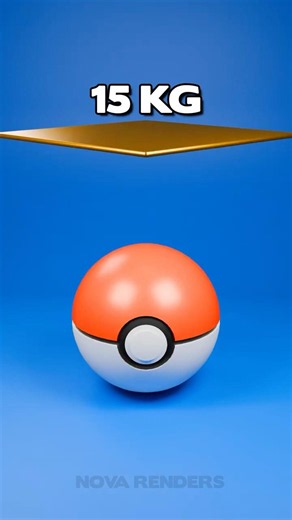 1KG vs 1000KG Gold Cloth Drop on Pokeball! ✨⚖️