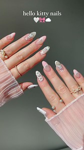 172K views · 1.5K reactions | hello kitty nails >>>> 懶 Comment link & I’ll send you everything you need to recreate this Hello Kitty look. 來 With summer coming to an end these really gave me the serotonin boost I’ve been needing.  #hellokitty #hellokittylover #hellokittynails #bownails #asmr #pinknails #nailtutorials #nailinspo | Katie's Nails | Facebook