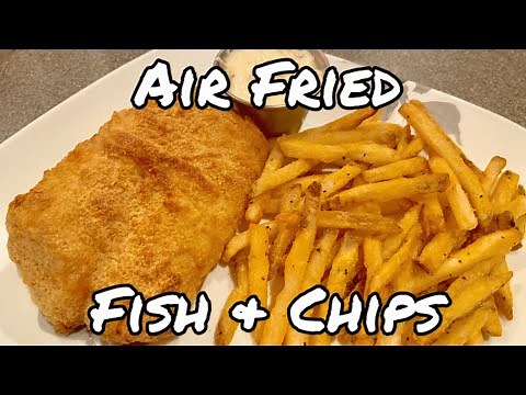AIR FRIED FISH & CHIPS *MADE IN THE NINJA FOODI 2 BASKET AIR FRYER