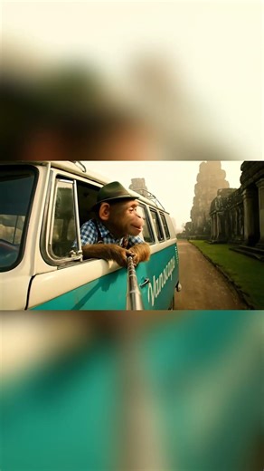 Affe im Bulli: Indiana Jones wäre neidisch!