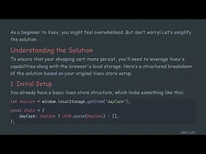 How to Persist Your Shopping Cart in Vuex After Refresh