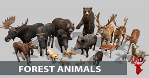 Forest animals (short) | 3D Animals | Unity Asset Store