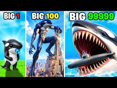 Smallest to BIGGEST KILLER WHALE in GTA 5!