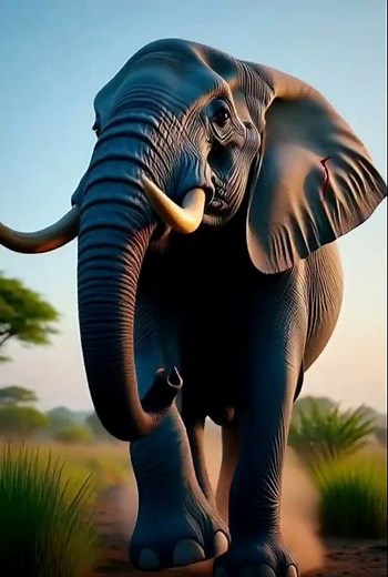 The Blue Elephant’s Journey-A story of rescue, help, and defence #animalrescue #viralanimals