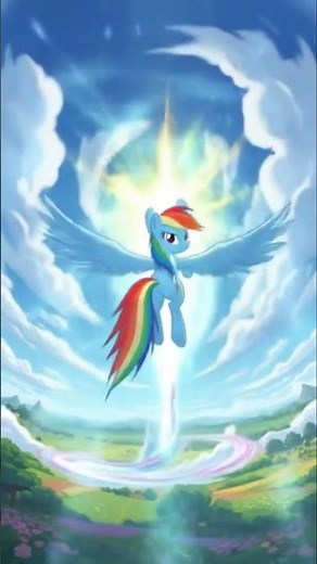 Rainbow dash doing sonic rainboom
