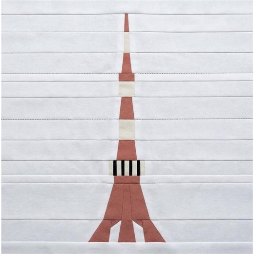 Tokyo - Tokyo Tower Quilt Block Pattern – Foundation Paper Piecing PDF - Etsy